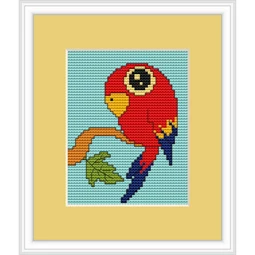 Luca-S Parrot Mini Kit Cross Stitch