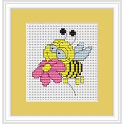 Luca-S Bee Mini Kit Cross Stitch