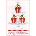 Image of Nia Cross Stitch Christmas Cupcakes Cross Stitch Kit