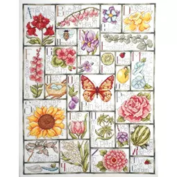 Design Works Crafts Floral ABC Cross Stitch Kit