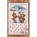 Permin Teddy and Snowman Advent Christmas Cross Stitch Kit