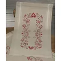Image of Permin Christmas Red Runner Embroidery Kit