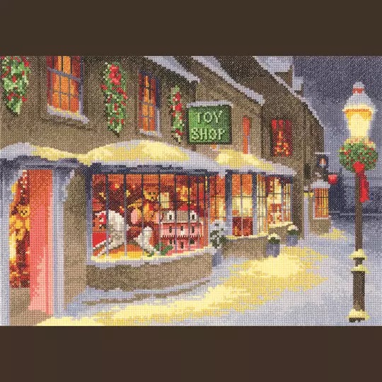Image 1 of Heritage Christmas Toy Shop - Evenweave Cross Stitch Kit