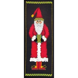 Bobbie G Designs Buttoned Up Santa Christmas Cross Stitch Kit