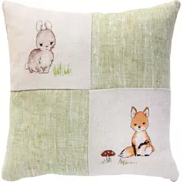 Luca-S Fox and Rabbit Pillow Cross Stitch Kit