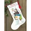 Image of Dimensions Jolly Trio Stocking Christmas Cross Stitch Kit