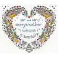 Image of Bothy Threads Wedding Heart Cross Stitch Kit
