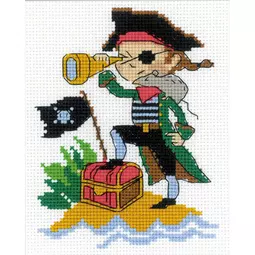 RIOLIS Happy Bee Brave Pirate Cross Stitch Kit
