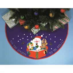 Design Works Crafts Carolling Santa Tree Skirt Christmas Craft Kit