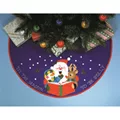 Image of Design Works Crafts Carolling Santa Tree Skirt Christmas Craft Kit