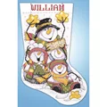 Image of Design Works Crafts Let it Snow Stocking Christmas Cross Stitch Kit