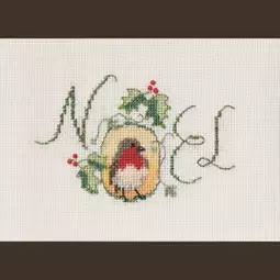 Derwentwater Designs Noel Robin Christmas Card Making Christmas Cross Stitch Kit