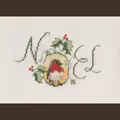 Image of Derwentwater Designs Noel Robin Christmas Card Making Christmas Cross Stitch Kit