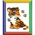 Image of RIOLIS Happy Bee Stripies Cross Stitch Kit