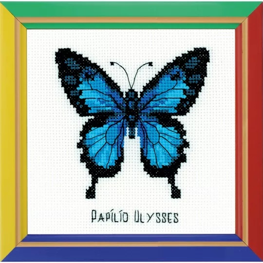 Image 1 of RIOLIS Happy Bee Ulysses Butterfly Cross Stitch Kit