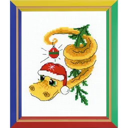 RIOLIS Happy Bee Christmas Serpent Cross Stitch Kit