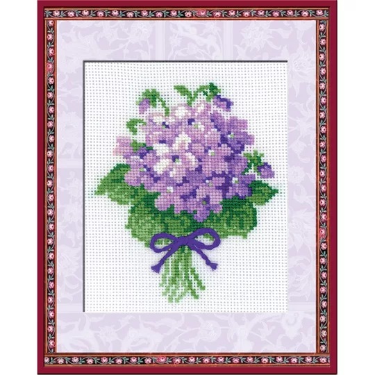 Image 1 of RIOLIS Violets Cross Stitch Kit