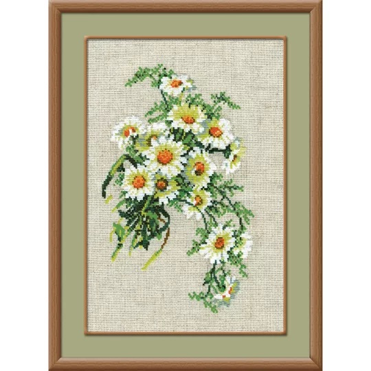 Image 1 of RIOLIS Bouquet of Camomiles Cross Stitch Kit