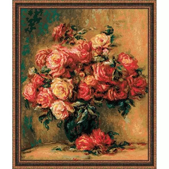 Image 1 of RIOLIS Bouquet of Roses Cross Stitch Kit