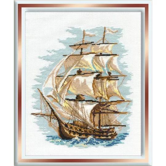 Image 1 of RIOLIS Ship Cross Stitch Kit