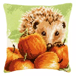 Vervaco Hedgehog Cushion Cross Stitch Kit
