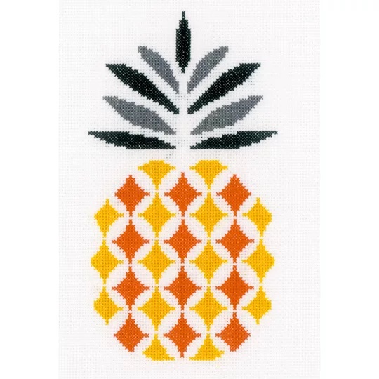 Image 1 of Vervaco Pineapple Cross Stitch Kit