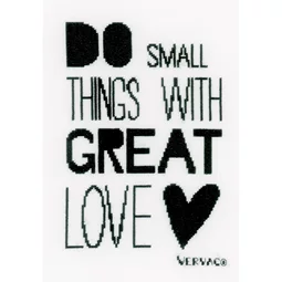 Vervaco Do Small Things Cross Stitch Kit
