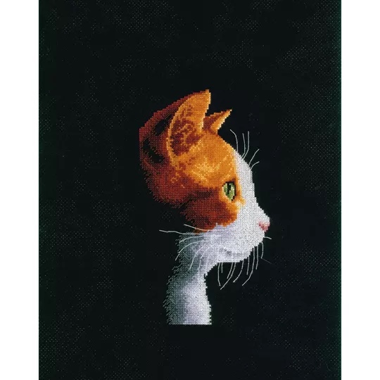 Image 1 of Vervaco Kitten in Profile Cross Stitch
