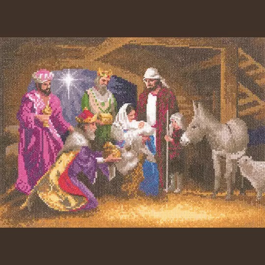 Image 1 of Heritage Nativity - Evenweave Christmas Cross Stitch Kit