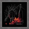 Image of RIOLIS Still Life with Red Wine Cross Stitch Kit