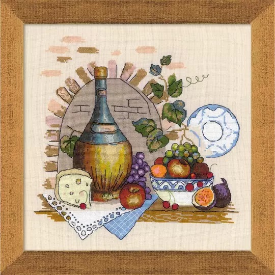 Image 1 of RIOLIS Still Life with Cheese Cross Stitch Kit