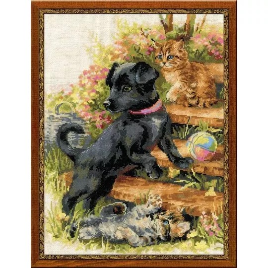 Image 1 of RIOLIS On the Holiday Cross Stitch Kit