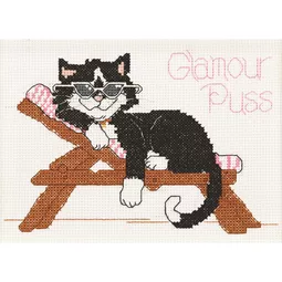 Janlynn Glamour Puss Cross Stitch Kit