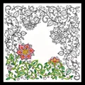 Image of Design Works Crafts Zenbroidery Printed Fabric - Garden Embroidery