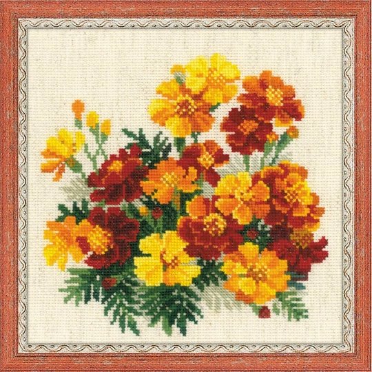 Image 1 of RIOLIS Marigolds Cross Stitch Kit
