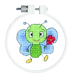 Janlynn Bug and Flower Cross Stitch Kit