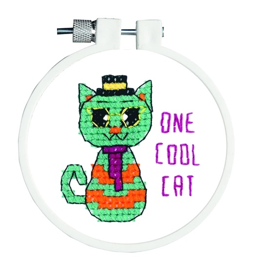Image 1 of Janlynn One Cool Cat Cross Stitch Kit