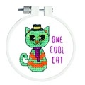 Image of Janlynn One Cool Cat Cross Stitch Kit