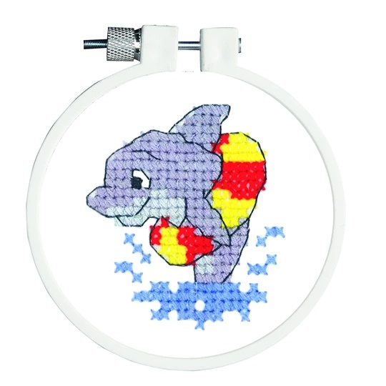 Image 1 of Janlynn Dolphin Splash Cross Stitch Kit