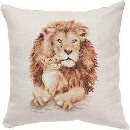 Luca-S Lion Pillow Cross Stitch Kit