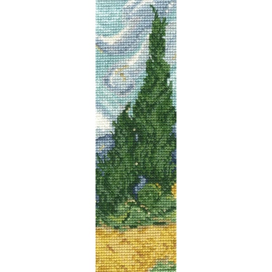 Image 1 of DMC Van Gogh - Wheatfield Bookmark Cross Stitch Kit