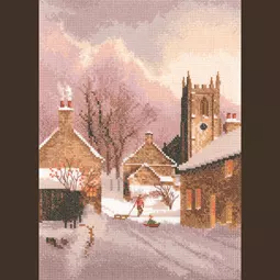 Heritage Snowy Village - Evenweave Cross Stitch Kit