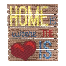 Janlynn Home is Where the Heart Is Cross Stitch Kit
