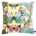 Image of Vervaco Deco Butterflies Cushion Cross Stitch Kit