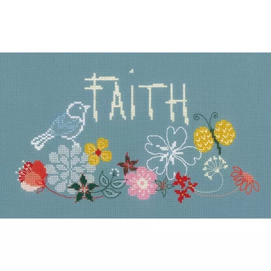 Image 1 of Vervaco Faith Cross Stitch Kit
