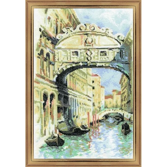 Image 1 of RIOLIS Venice Bridge of Sighs Cross Stitch Kit