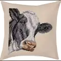 Image of Permin Cow Cushion Cross Stitch Kit