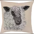 Image of Permin Grey Sheep Cushion Cross Stitch Kit