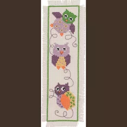 Permin Owls Bookmark Cross Stitch Kit