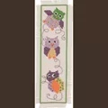 Image of Permin Owls Bookmark Cross Stitch Kit